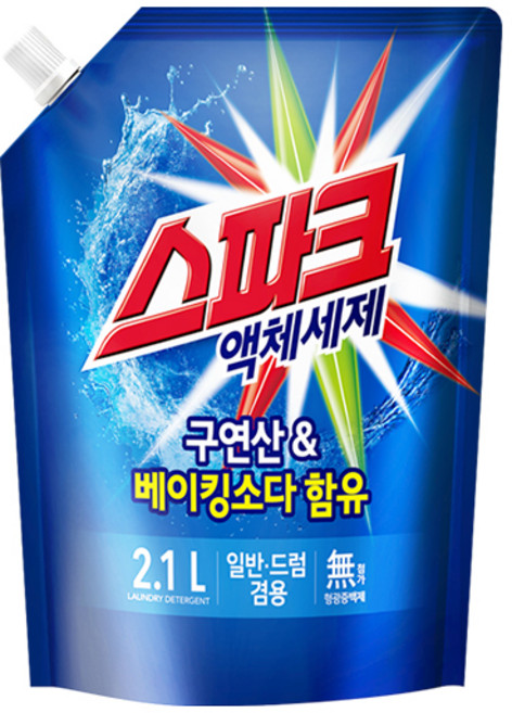 스파크 액상세제 리필, 2.1L, 1개