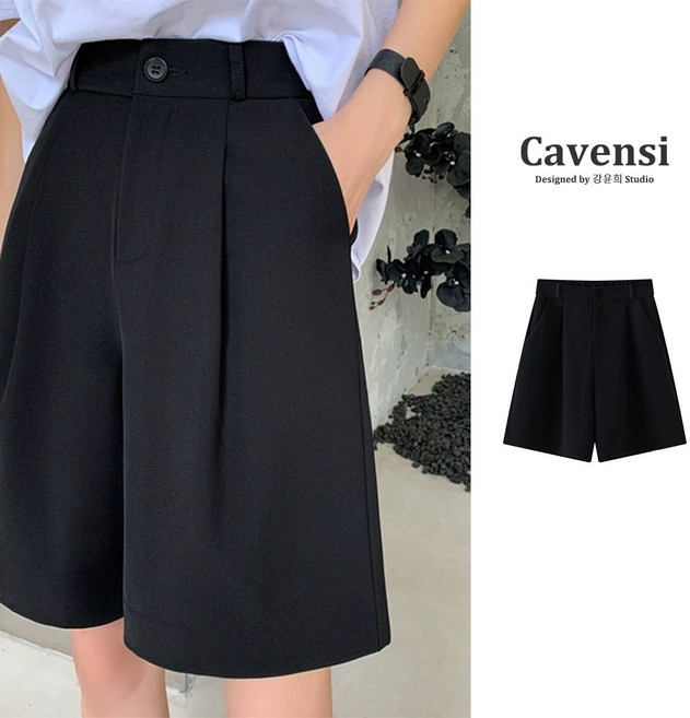 Cavensi 短褲 五分褲 韓版休閒褲 女裝 A126