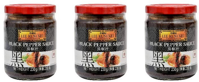 Lee Kum Kee 블랙 페퍼 소스 230g 3팩