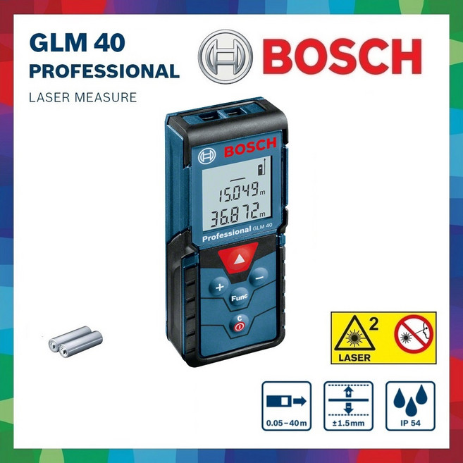 BOSCH GLM 40 Professional 雷射測距儀, 1個