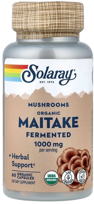 쏠라레이 발효 잎새버섯 500mg 60 캡슐, 60정, 1개 - 쿠팡