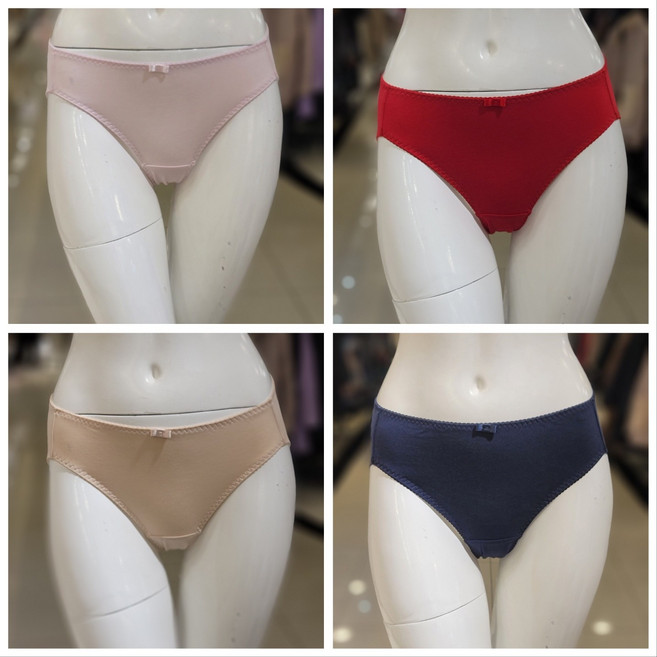 [쇼핑점] 비비안 편안한 착용감 피부에 자극 없는 면 모달 스판 솔리드 여성 미니 스타일 팬티(4컬러)택1 PT7256