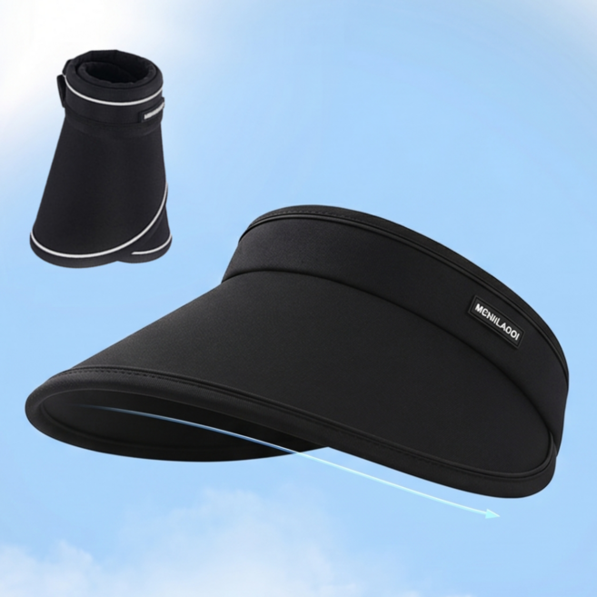 앨데이 돌돌이 자외선 차단 썬캡 휴대용 챙모자