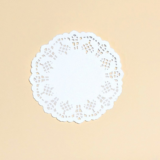 도일리페이퍼 종이컵받침 코스터 도일리지 선물포장, 1세트, 원형 (100mm) 200장