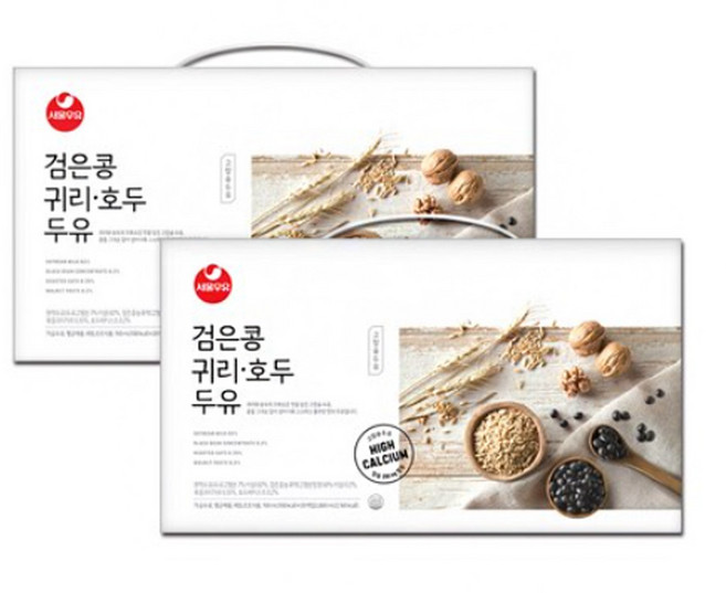 서울우유 검은콩 귀리호두두유 190ml 40개입 명절 추석선물세트 추천(무료배송), 40개