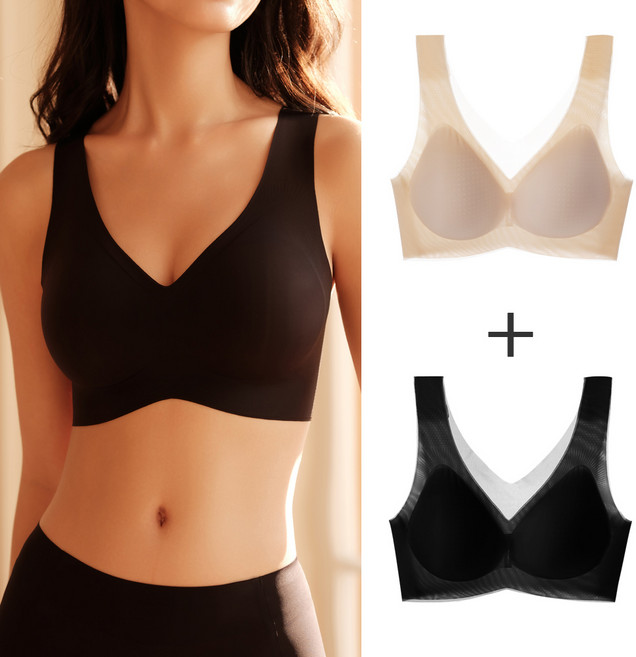 심리스 브라 1+1 무봉제 노와이어 편한 데일리 여성 속옷세트
