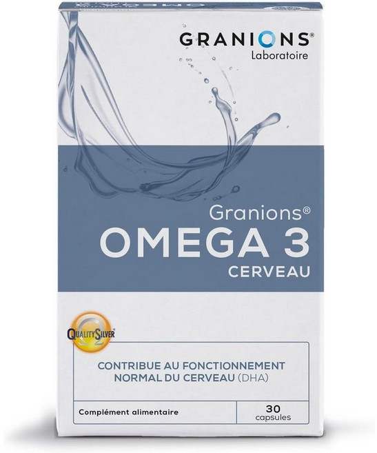 프랑스 그라니온 GRANIONS OMEGA 3 BRAIN 오메가3 DHA EPA 캡슐, 3개, 30정