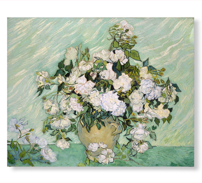 세잔느화실 [캔버스액자]고흐-화병에 든 백장미