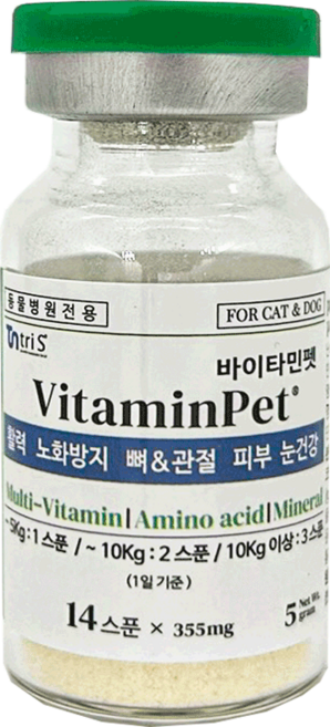 바이타민펫 종합비타민 아미노산 미네랄 활력증진 노화방지 관절 피부 눈건강, 1개, 비타민, 14회분