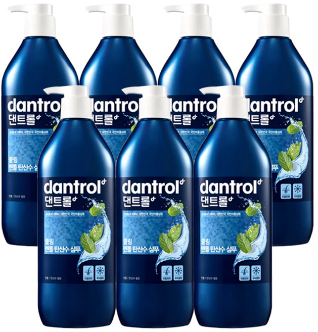 댄트롤 쿨링 멘톨 탄산수 샴푸, 820ml, 7개