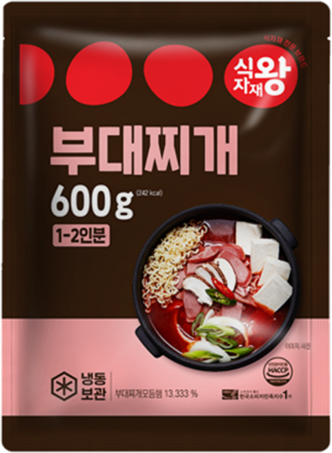 식자재왕 부대찌개 1-2인분(냉동), 2개, 600g