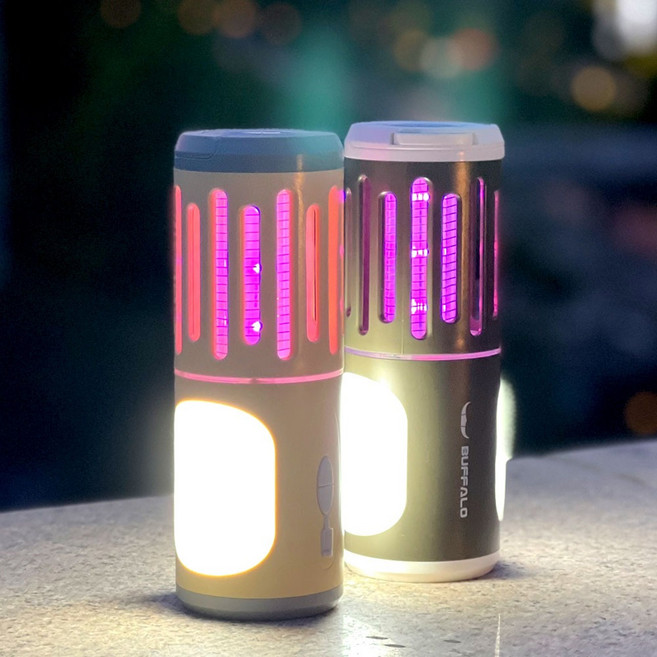 버팔로 자바싹 랜턴(포충기 겸용) 7x19.7cm 베이지 카키, 1개