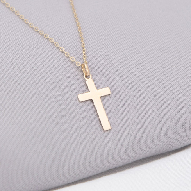 루키스톤 14k 케트 십자가목걸이 14k목걸이