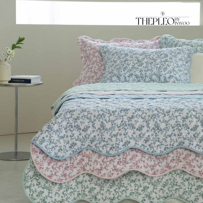 더플레오 브로닝 고주파 스칼럽 스프레드 3종 (Q), 블루+그린+핑크