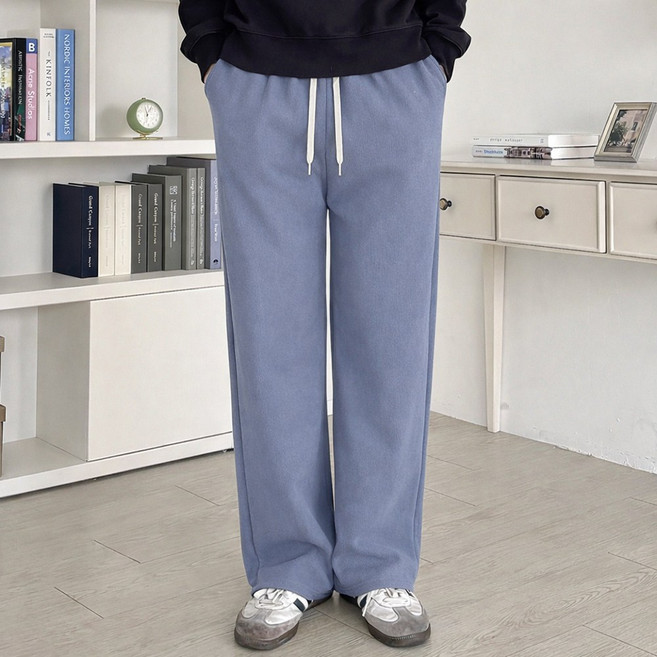 아소트 남녀공용 코듀로이 와이드 밴딩 골덴 팬츠 봄가을용