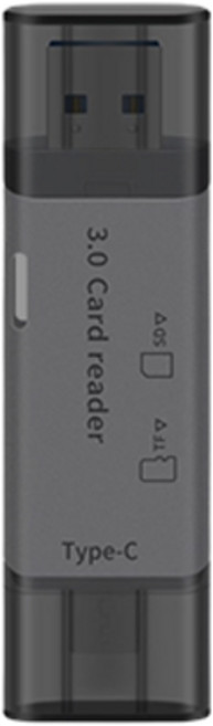 SMJ USB 3.0 C타입 2in1 SD/TF 메모리카드 리더기 블랙박스 스마트폰 카메라, SMJ OTG 멀티카드리더기