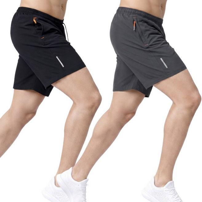 픽앤유 남자 여름 반바지 아이스 쿨링 5부 바지 2종 세트