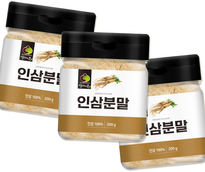 인삼뿌리 건조 가루형 간편 활용 WB, 200g