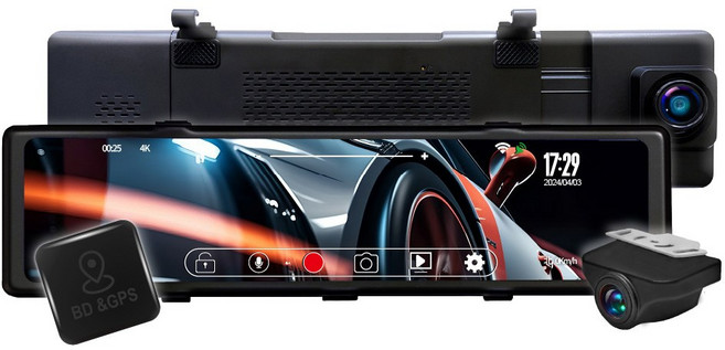【PAIPAI拍拍】4K星光級12吋WIFI+GPS雙鏡頭A550D PLUS流媒體OTA聲控行車記錄器(贈128G), A550DPLUS, 128GB
