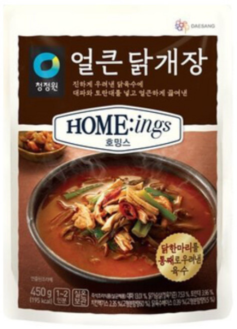 청정원 얼큰닭개장 450g 1개