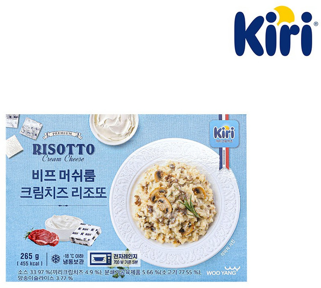 우양 X 끼리 비프 머쉬룸 크림치즈 리조또, 1개, 265g