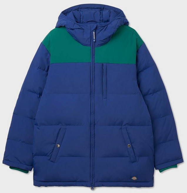 디키즈 DICKIES 릴렉스드 컬러 블록 패딩 재킷 Sodalite Blue DK012260SOB