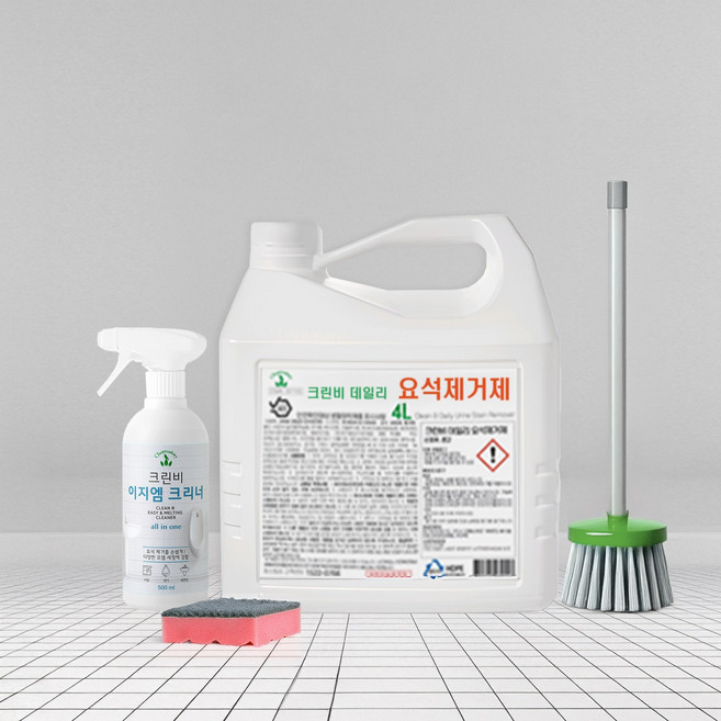 친환경 화장실 변기 청소 세제 타일 욕조 요석 클리너 500ml+4000ml 이지엠 악취 냄새 곰팡이 세정 제거, 4500ml
