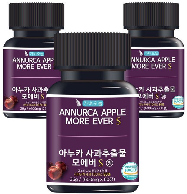 아누카 사과 분말 추출분말 비오틴 60정 2개월분, 3개