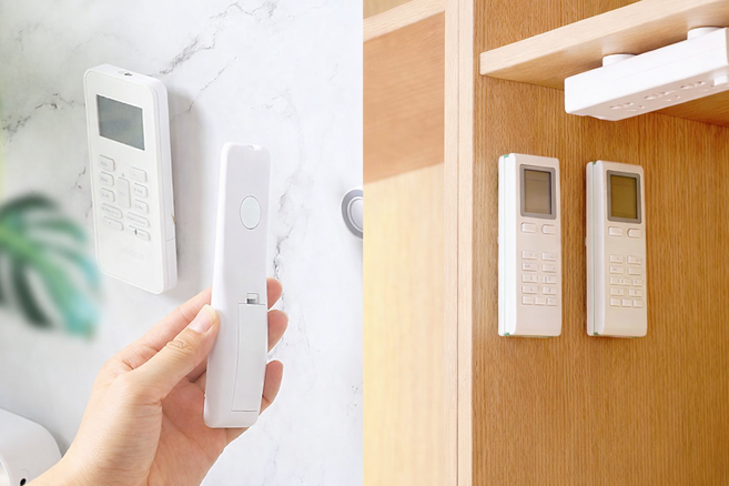 빛시리 리모콘 자석홀더 거치대, 화이트, 5개