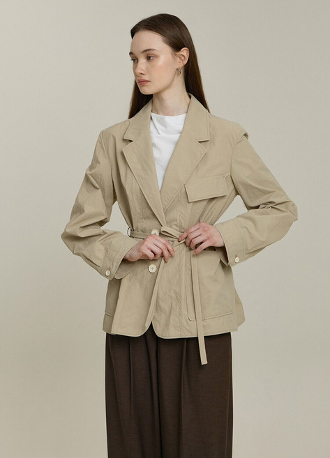 잇미샤 잇미샤 벨티드 테일러드 캐주얼 자켓 (ITP4WJK750)_DG_DG