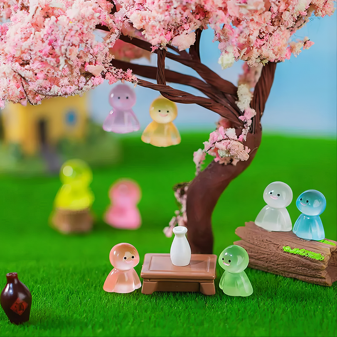 1+1 테루테루 보즈 키링 날씨 맑음 유령 인형 에어팟 버즈 폰고리 키홀더 우정템 인싸템, 노랑