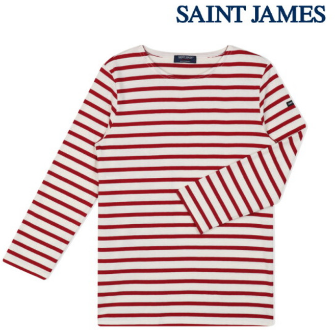 [세인트제임스] 긴팔티셔츠 밍콰이어 모드 E 스트라이프 여성 롱슬리브 2066-OU