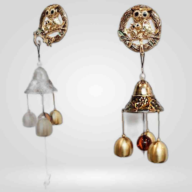 홈 스위트홈 부엉이 문종 현관종 골드 도어벨 문종, 본상품