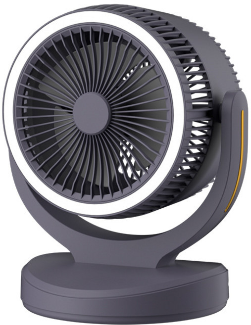 新款桌面風扇降溫暴力循環扇小風扇充電款大風力桌面小型便攜, USB直插款, 灰色