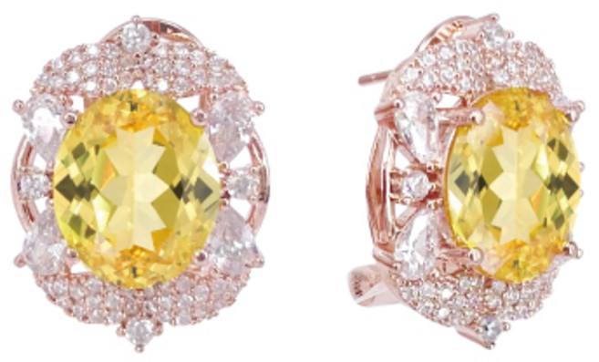 [혜성주얼리] 카밀라 옐로우 사파이어 귀걸이