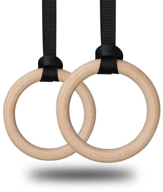 짐링 링운동 기계체조 훈련 풀업 손잡이 홈트 머슬업, ABS 블랙 링 28mm 높이 구성, 1개