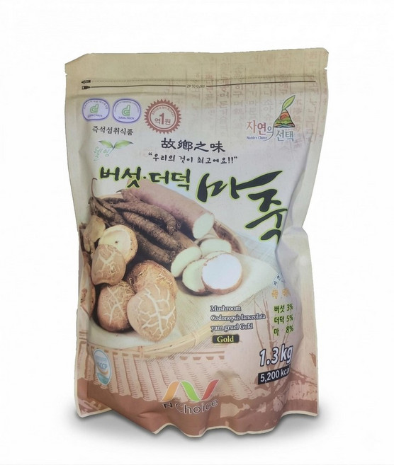 자연의선택 웰빙 버섯 더덕 마죽 1.3kg 1개