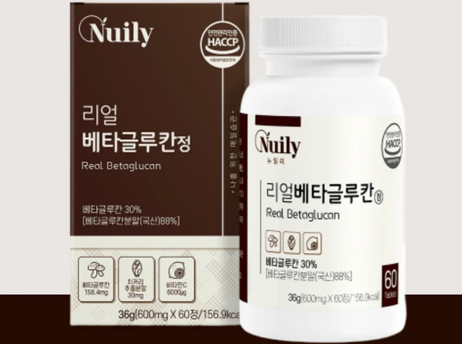 3세대 베타글루칸 효모 버섯 음식 효능 60정, 1개 - 쿠팡