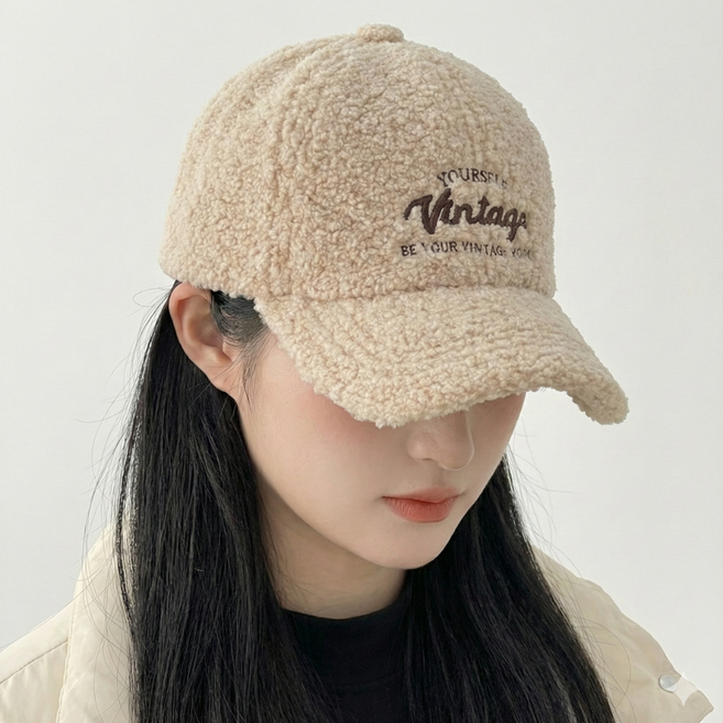 데일리 플리스 볼캡 남녀공용 캐주얼 모자 뚱스몰