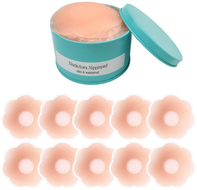 와니즈 실리콘 니플패치 누드브라 플라워