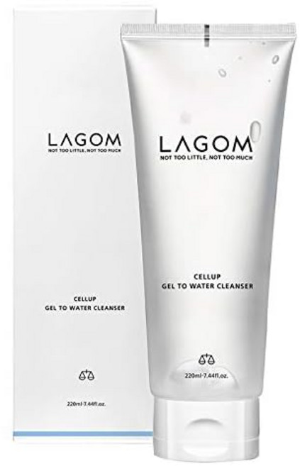 라고무 셀럽 젤 투 워터 클렌저 220ml / LAGOM Cellup Gel to Water Cleanser 7.44fl.oz., 1개, 1g