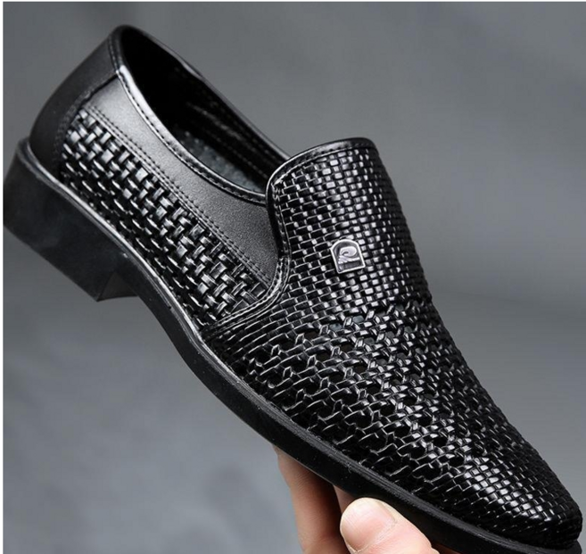 Krismile남성 정장 망사 여름 펀칭 구두 로퍼 통풍 신발+YJY5*27