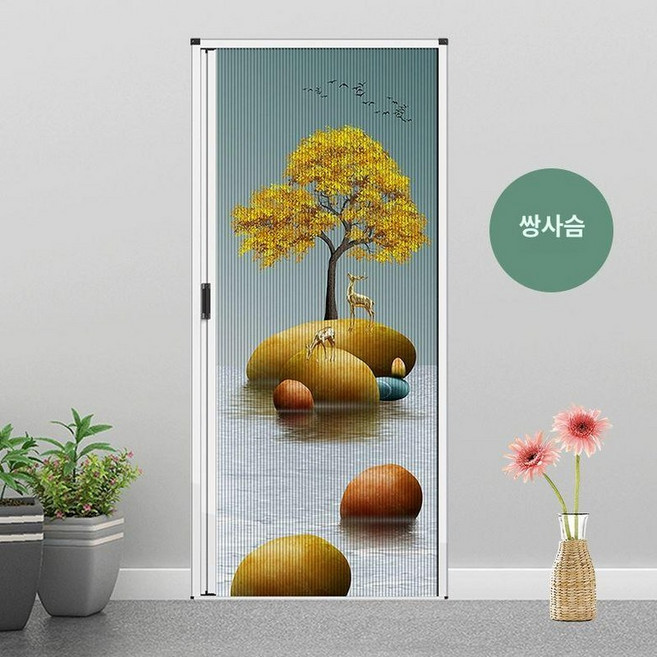 자바라 차단 폴딩도어 칸막이 1개 접이식문 폴딩