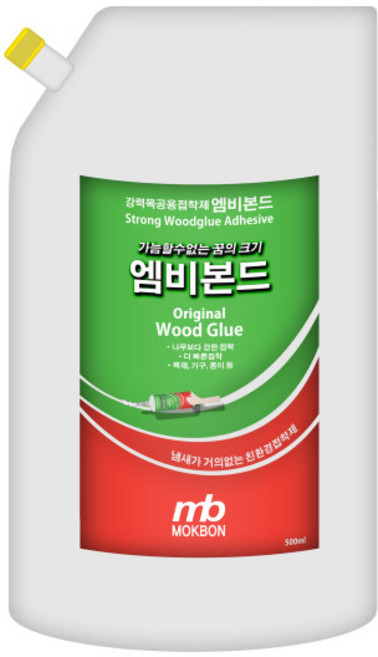엠비본드 오리지날 목공용 우드글루 접착제, 리필, 1개