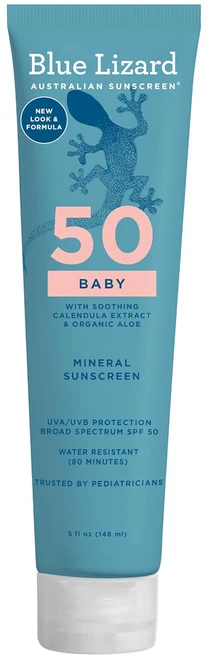 블루리자드 베이비 민감 미네랄 SPF 50+ 스마트캡 튜브 무향 물놀이 선크림, 1개, 148ml - 쿠팡