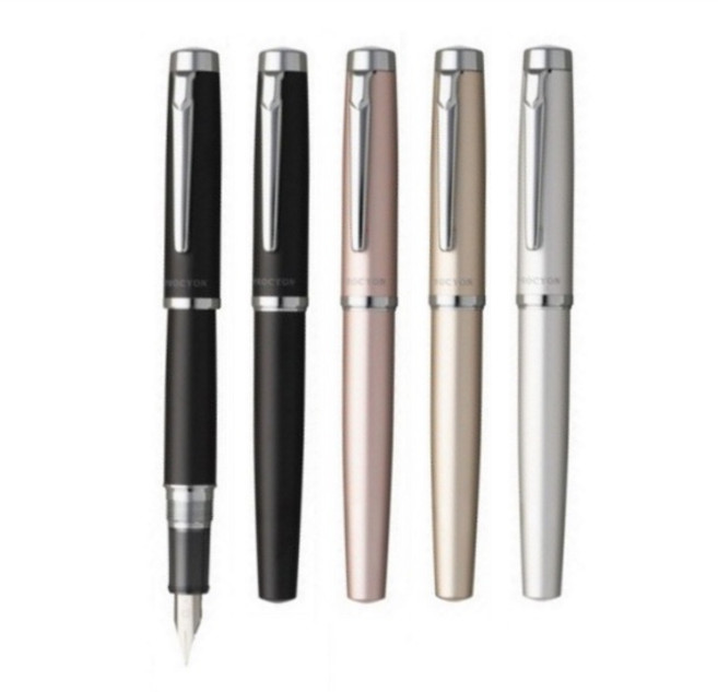 日本PLATINUM 白金PROCYON Luster系列鋼筆 明進文房具, 霧黑 F尖, F尖, 霧黑