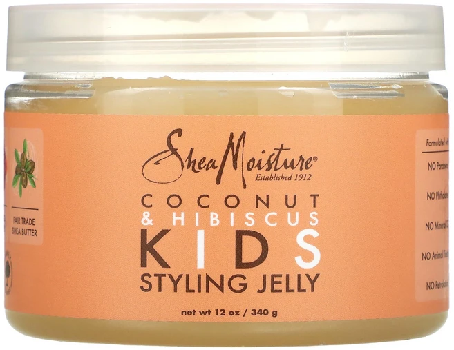 SheaMoisture 키즈 스타일링 젤리 코코넛 및 히비스커스 340g(12oz), SheaMoisture키즈스타일링젤리코코넛및히비스커스3, 340g, 1개 - 쿠팡