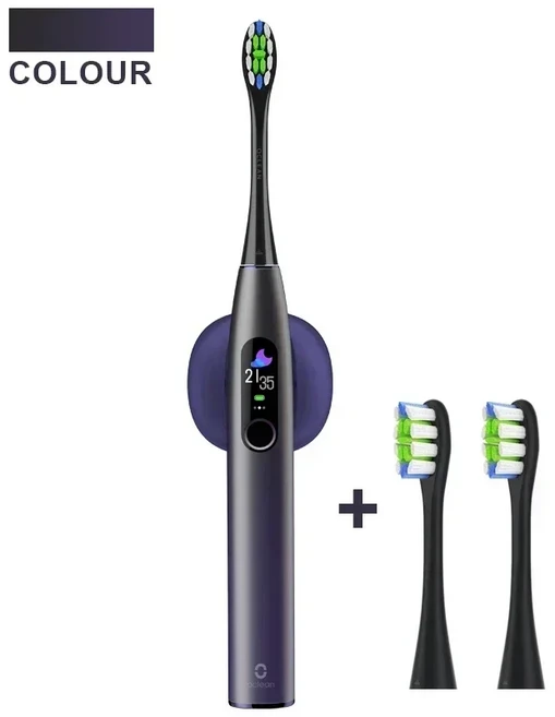 Oclean X Pro 소닉 전동 칫솔 화이트닝 치아 진동기 무선 충전 40 일 작동 스마트 APP 초음파 확인 QH2