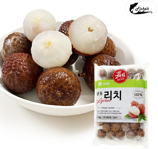 피쉬앤 리치 1kg 신선한 열대과일, 리치 1kg 1팩, 1개