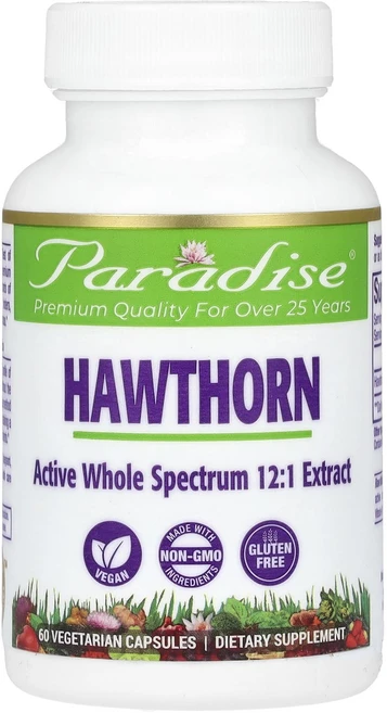 Paradise Herbs 산사나무 250mg 베지 캡슐 60정, ParadiseHerbs산사나무250mg베지캡슐60정, 1개 - 쿠팡